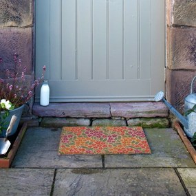 Covoraș de intrare din fibre de nucă de cocos 40x60 cm Floral – Artsy Doormats