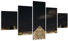 Tablou - Louvre nocturn (125x70 cm), în 40 de alte dimensiuni noi