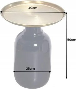 Masuta auxiliara design unicat Elegancia 50cm