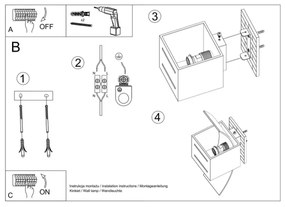 Aplică perete LORETO 1xG9/40W/230V negru