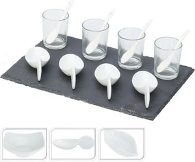 Set de servire pentru gustări EH 13 buc , square