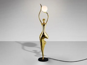 Figurina XXL decorativa / Lampa de podea design lux El Arbol aurie