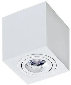 Spot aplicat tavan/plafon stil modern Brant 1 SQUARE alb