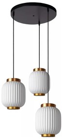 Lustră pe cablu Lucide 13435/03/31 GOSSE 3xE27/40W/230V porțelan