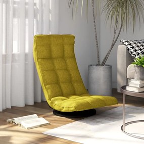 336579 vidaXL Scaun de podea pivotant, verde, material textil