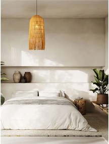 Lustra suspendata stil natural ratan galben VENA