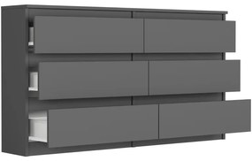 Comoda modernă R-140 - diferite variante de culori antracit