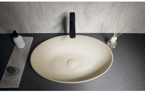 Sapho - Lavoar pentru montaj pe blat FORMIGO 60x40 cm, beton/bej