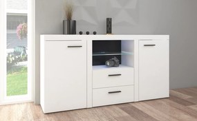 Comodă combinată Rokara (Alb) (fără iluminat). 1053856