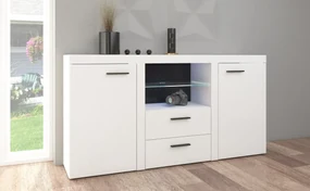 Comodă combinată Rokara (Alb) (fără iluminat). 1053856