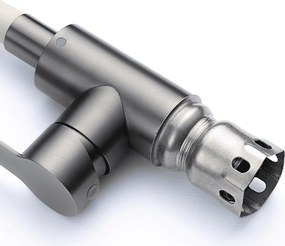 Baterie bucătărie cu pipă flexibilă - 260 oțel inoxidabil Grafit P14A