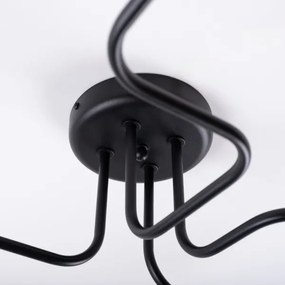 Lustră aplicată Sollux SL.1446 VECTOR 4xE27/15W/230V negru