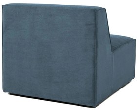 Modul pentru canapea albastru cu tapițerie din catifea reiată (de mijloc) Sting – Scandic