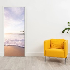 Fototapet pentru ușă - Plaja cu nisip (95x205cm)