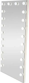 Oglinda PEARL, argintiu, cu iluminare LED, 87x170 cm