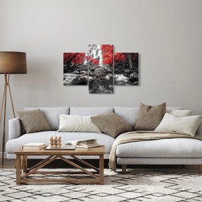 Tablou - Cascade în peisajul de toamnă (90x60 cm)