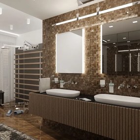 Oglindă LED retroiluminată pentru baie NIMCO ZP 11002 6500K 80x60 cm IP44