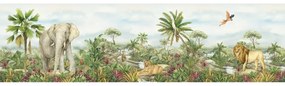 Bordură autocolantă Jungle, 500 x 13,8 cm