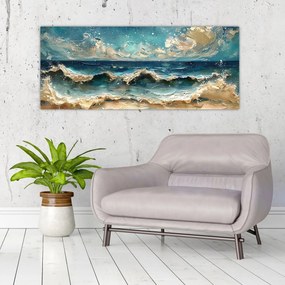 Tablou - Pictura mării (120x50 cm)