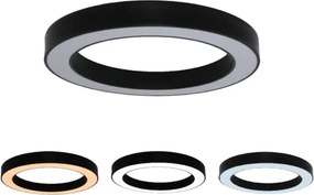 Plafonieră LED 80W/230V, 3000/4000/6500K, Ø 80 cm, negru