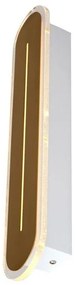 Aplica LED de perete baie metal alama satin IP44 Couper L-42cm