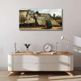 Tablou canvas Desen case de sat