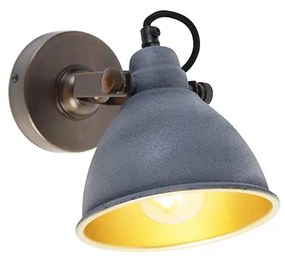 Lampă de perete industrială din beton cu cupru reglabil - Liko