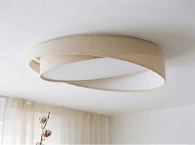 Plafonieră LED dimabilă SM GALAXY M, LED/24W/230V, Ø 55 cm, crem/alb + telecomandă