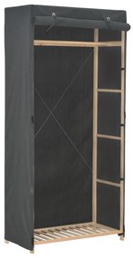 vidaXL Șifonier, gri, 79 x 40 x 170 cm, material textil