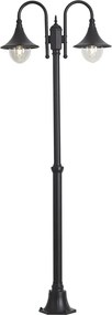 Felinar clasic de exterior negru 200cm IP44 - Daphne