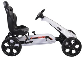 Kart cu pedale pentru copii NOVOKIDS® Monte Carlo Kart PRO, 3-8 ani , Maxim 40 kg, 113 cm lungime, Carena, Structura metalica, Frana de mana, Functie