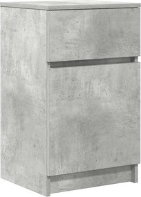 vidaXL Noptieră, gri beton, 39x35x65 cm, lemn prelucrat