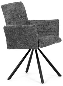 Set de scaune de sufragerie cu mecanism deîntoarcere DCH-W1117 GREY2, 2 buc.