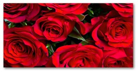 Pictura pe sticlă acrilică Trandafiri rosii