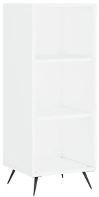 828700 vidaXL Dulap cu rafturi, alb, 34,5x32,5x90 cm, lemn compozit