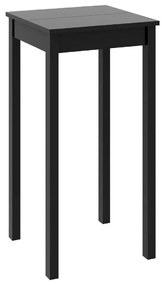 240379 vidaXL Masă de bar din MDF, negru, 55 x 55 x 107 cm