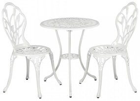 SEGA201 - Set Masa si scaune gradina, terasa, balcon, bistro - Alb