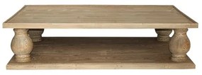 Masuta de cafea, natur, din lemn de pin, L160 cm, Roma