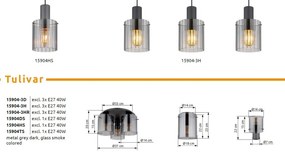Plafoniera design modern TULIVAR 3L