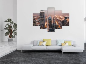 Tabloul cu metropolă luminată (150x105 cm)