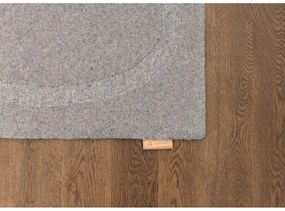 Covor gri din lână 200x300 cm Morphic Organica – Agnella