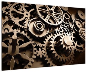 Tablou - Piese de ceas (90x60 cm)