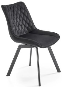 Scaun K520 velvet negru