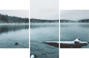 Tablou - lacul nordic înghețat (90x60 cm)
