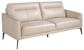 Canapea 3 locuri eleganta, design italian Cowhide leather taupe grey