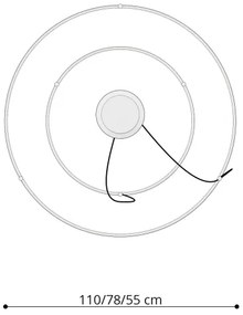 Thoro TH.268 - Lustr LED pe cablu RIO LED/80W/230V CRI95 4000K auriu