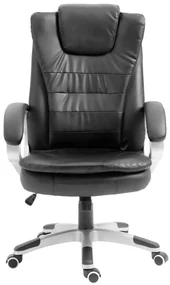 Scaun Directorial cu Masaj, Telecomanda, Piele Ecologica, SIB 7304M, Negru