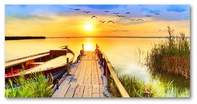 Tablou acrilic Barca și pier