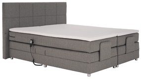 Pat electric reglabil, arcuri, gri, 160x200, MURKO NEW