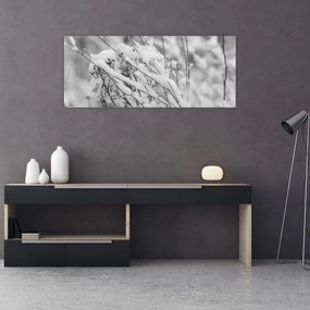 Tablou - Ramuri înzăpezite (120x50 cm)